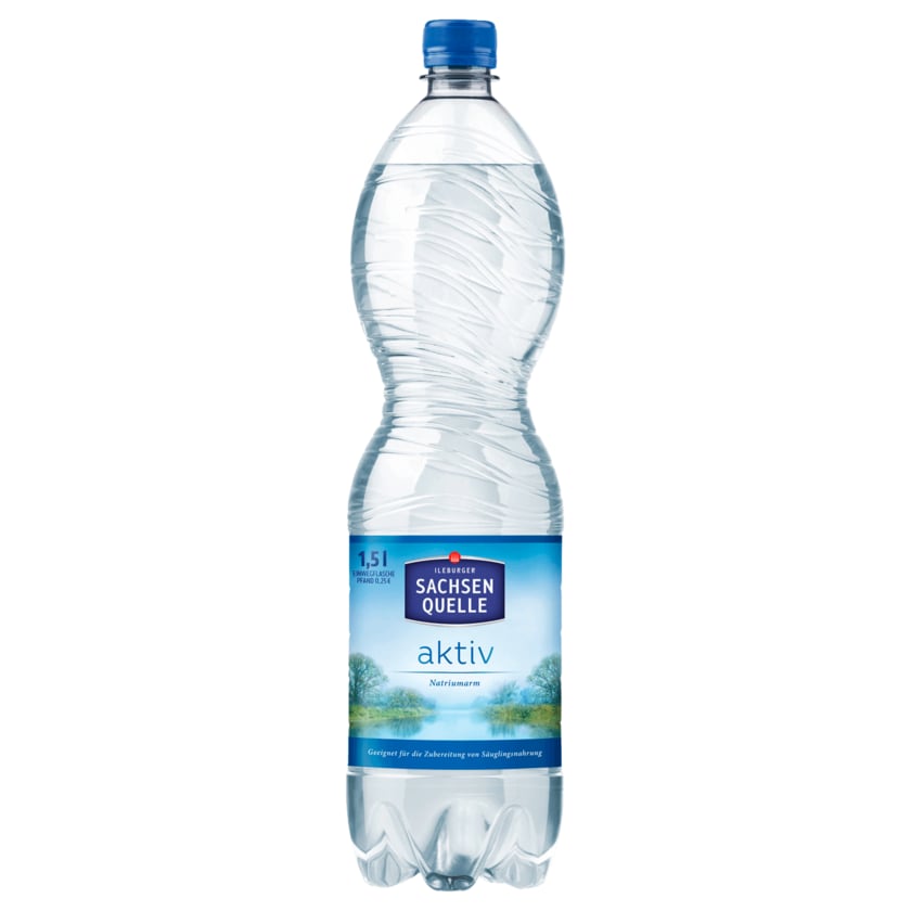 Ileburger Sachsenquelle aktiv Mineralwasser classic 1,5L